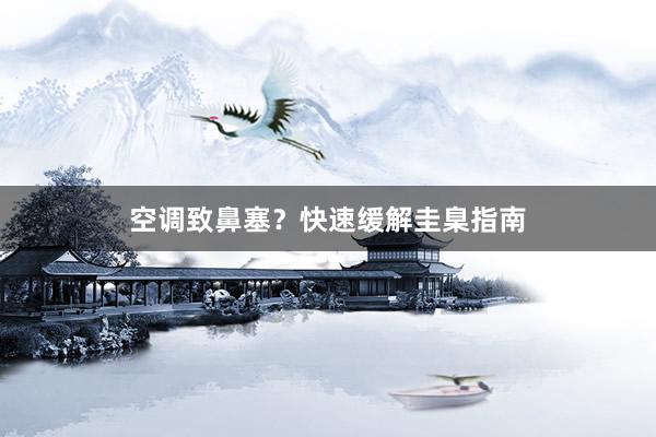 空调致鼻塞？快速缓解圭臬指南